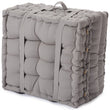 Pouf Bakoda Hellgrau, 100% Baumwolle | Hochwertige Wohnaccessoires