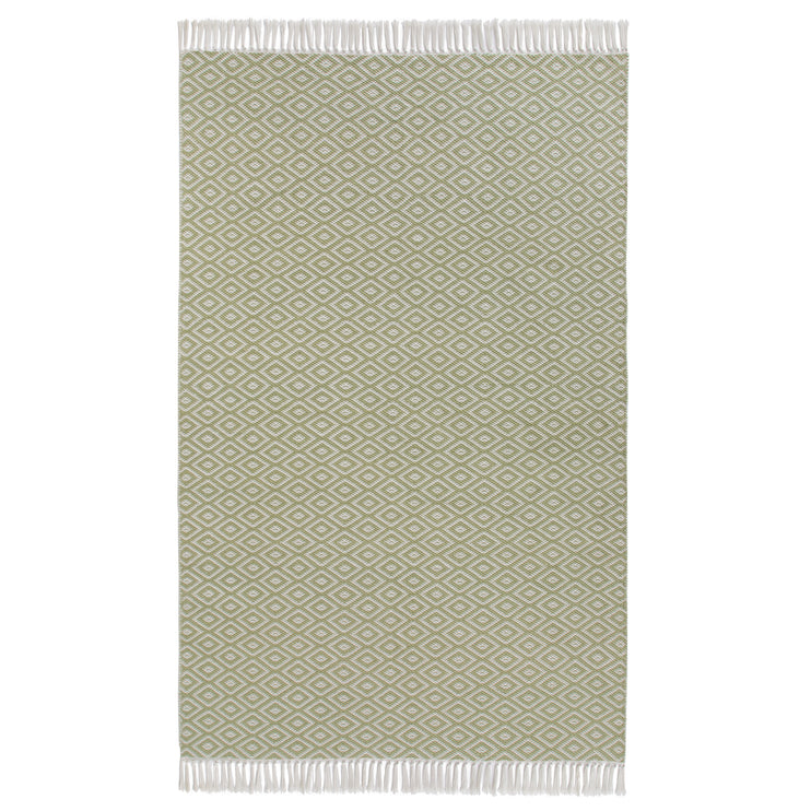 Teppich Barota, Zarte Limette & Weiß, 100% recyceltes PET | Hochwertige Wohnaccessoires