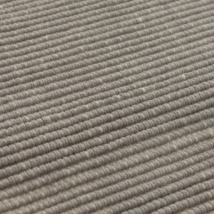 Teppich Basni, Hellgrau & Elfenbein, 70% Wolle & 30% Baumwolle | Hochwertige Wohnaccessoires