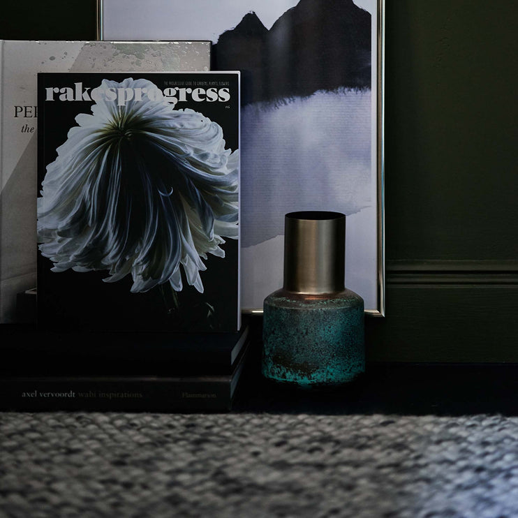 Vase Dapoli in Messing & Türkis | Schöne Ideen für Ihr Zuhause | URBANARA