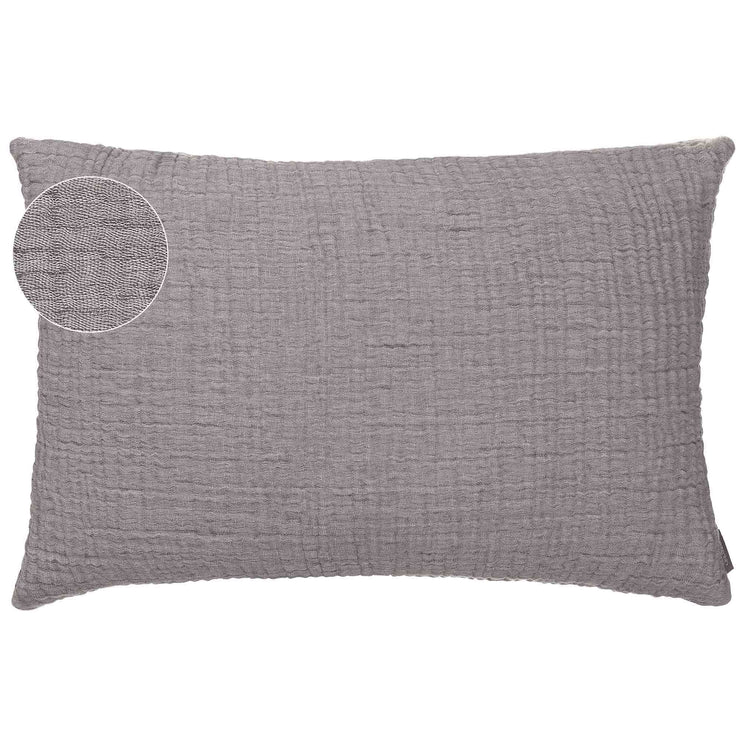 Kissen Couco Hellgrau & Grau, 100% Baumwolle