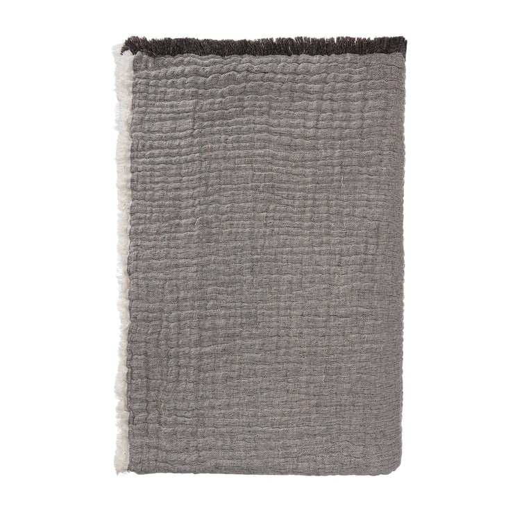 Tagesdecke Cousso Grau, 75% Baumwolle & 25% Recyceltes Polyester