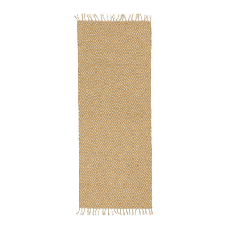 Läufer Dasheri Senfgelb & Creme, 100% Jute | URBANARA Läufer