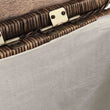 Wäschekorb Java Dunkelbraun, 100% Rattan & 100% Baumwolle | Hochwertige Wohnaccessoires