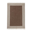 Wolldecke Karby Creme & Braun, 100% Schurwolle | URBANARA Wolldecken