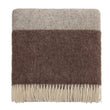 Wolldecke Karby Creme & Braun, 100% Schurwolle