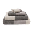 Handtuch Kotra Grau & Natur & Schwarz, 50% Leinen & 50% Baumwolle