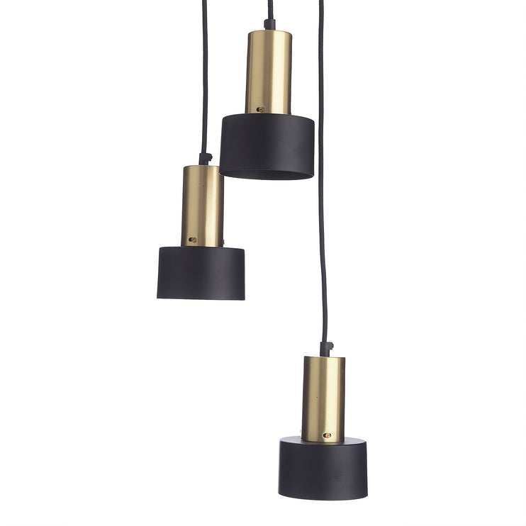 Hängelampe Kurchi, Schwarz & Messing, 100% Eisen & 100% Edelstahl | URBANARA Pendelleuchten