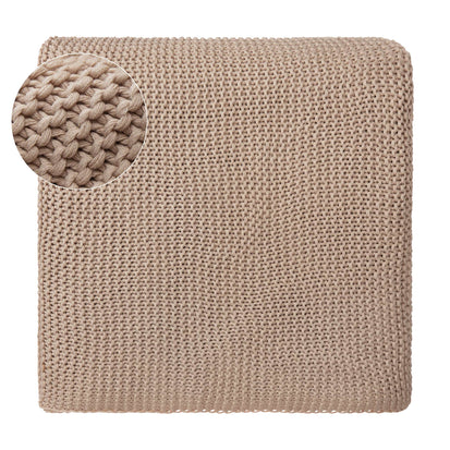 Bio-Baumwoll-Merino-Decke Luso [Beige]