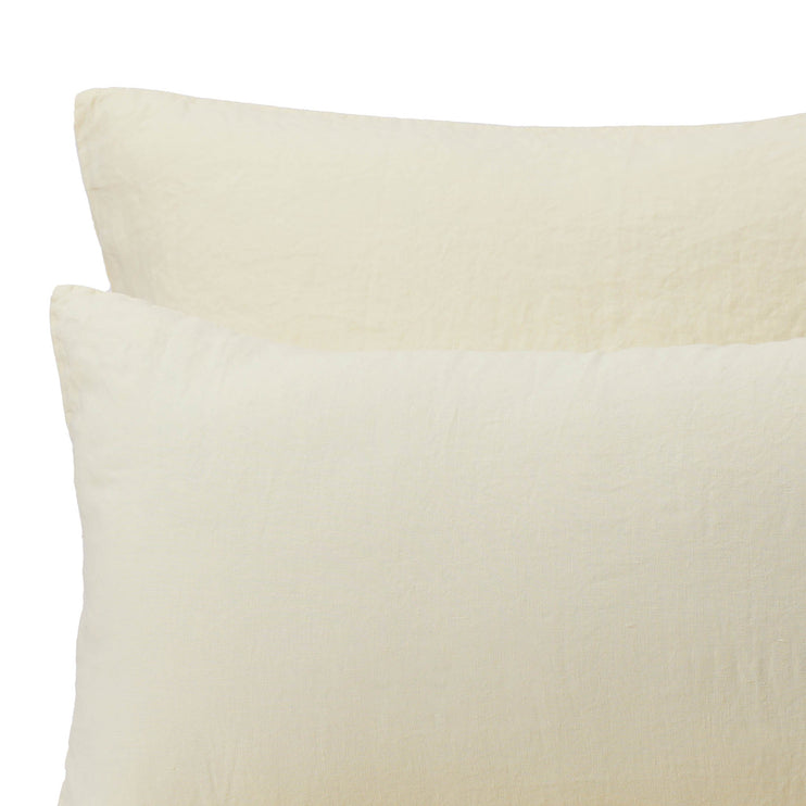 Kissenbezug Mafalda, Butter, 100% Leinen | Hochwertige Wohnaccessoires