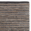 Läufer Metz Schwarz & Weiß & Natur, 20% Jute & 20% Leder & 60% Baumwolle