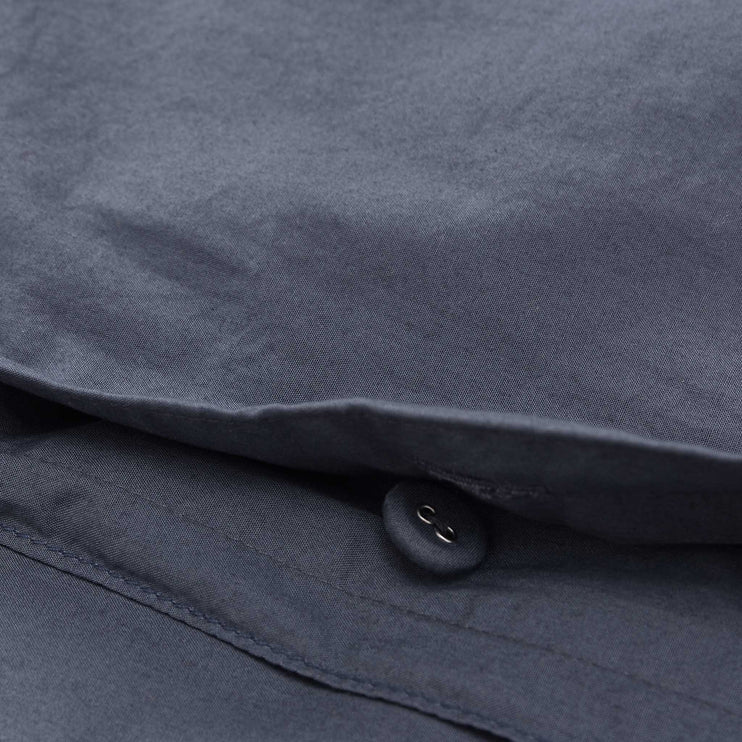 Kissenbezug Moledo Dunkles Graublau, 100% Bio-Baumwolle | Hochwertige Wohnaccessoires
