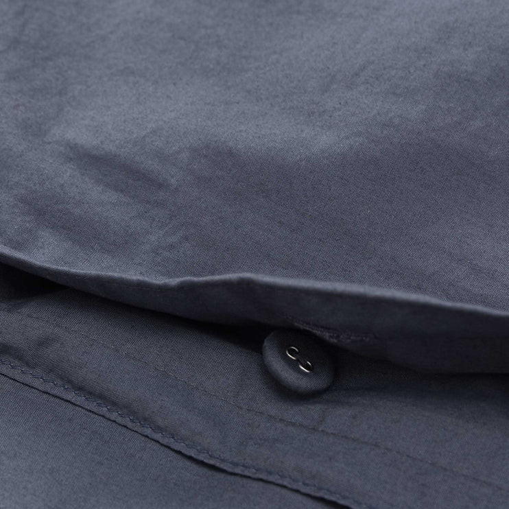 Kissenbezug Moledo Dunkles Graublau, 100% Bio-Baumwolle | Hochwertige Wohnaccessoires