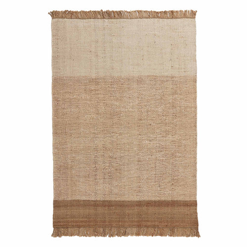 Naya Hemp Rug natural & ivory & natural white, 95% hemp & 5% wool | URBANARA jute rugs