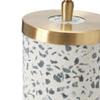 Tischlampe Nindra Helles Graugrün, 100% Baumwolle | Hochwertige Wohnaccessoires