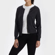 Strickjacke Nora, Anthrazit, 50% Kaschmirwolle & 50% Wolle