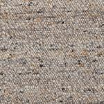 Nunja Rug stone grey melange & charcoal & ochre, 70% wool & 30% jute | URBANARA wool rugs