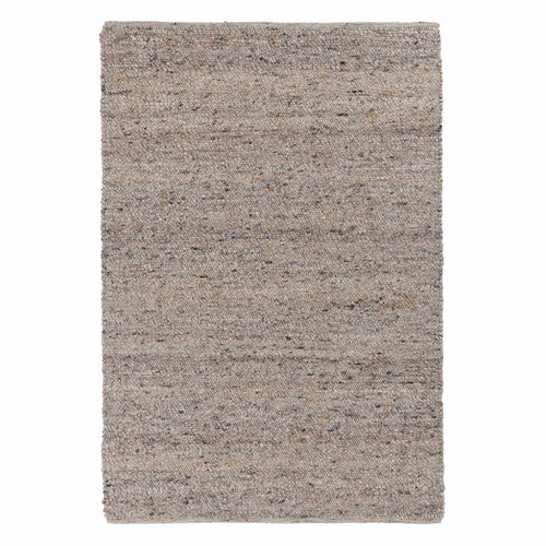 Nunja Rug in stone grey melange & charcoal & ochre | Home & Living inspiration | URBANARA