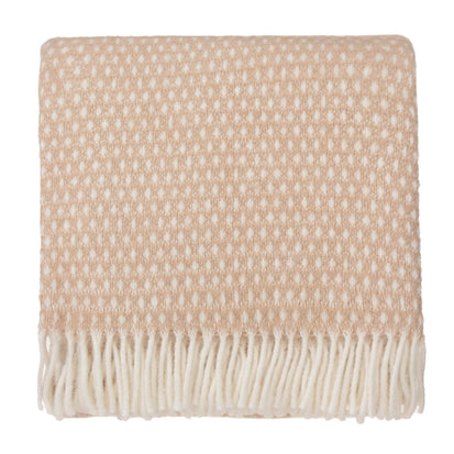 Wolldecke Osele [Beige & Eierschale]