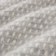 Wolldecke Osele Hellgrau-Melange & Eierschale, 100% Lammwolle | URBANARA Wolldecken