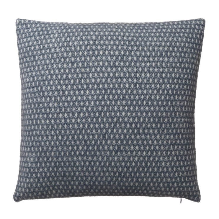Kissenhülle Osele Dunkles Graublau & Eierschale, 100% Lammwolle