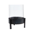 Windlicht Ozar Schwarz, 100% Glas & 100% Metall | URBANARA Kerzen & Düfte