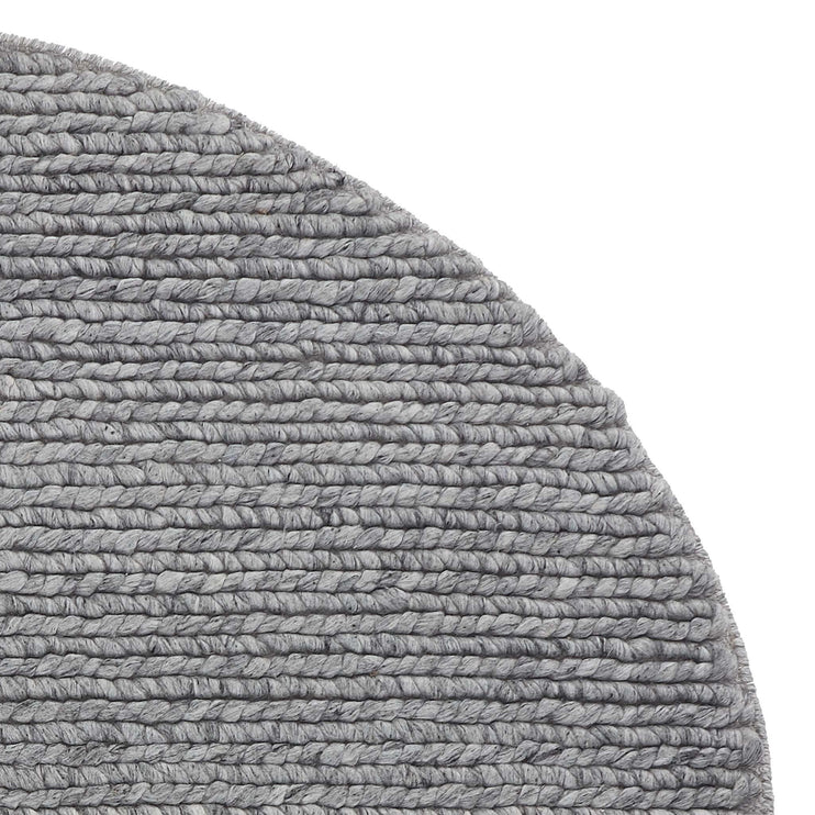 Teppich Palama Grau-Melange, 50% Wolle & 50% Viskose