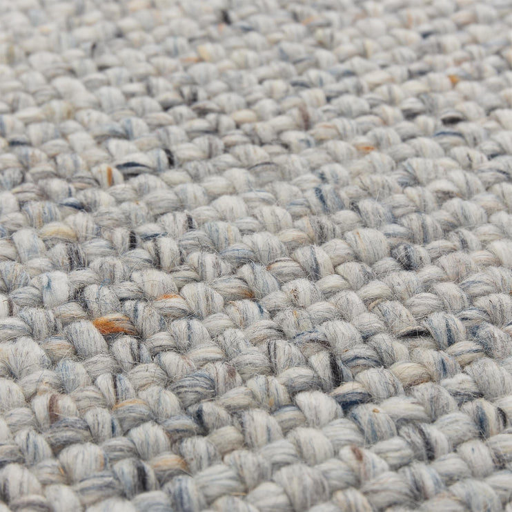 Teppich Palasi Grau-Melange & Anthrazit-Melange, 70% Wolle & 30% Polyester | URBANARA Wollteppiche
