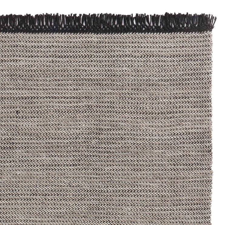 Wollteppich Pugal Sand-Melange & Schwarz, 100% Wolle