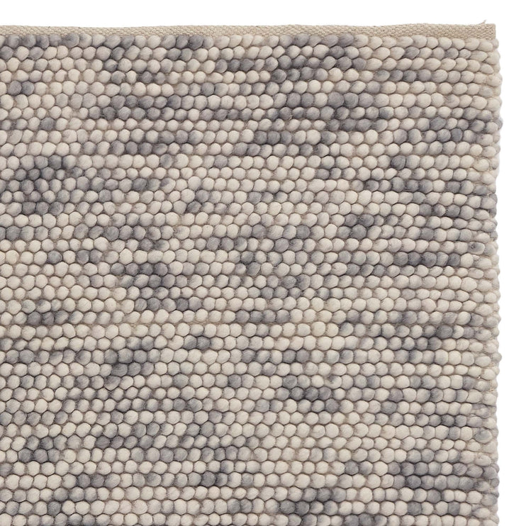 Teppich Ravi, Grau-Melange, 80% Wolle & 20% Baumwolle