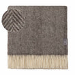 Wolldecke Salantai Grau & Creme, 100% Schurwolle