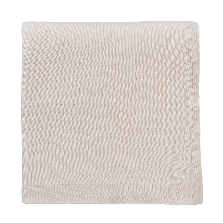 Decke Salicos Eierschale-Melange, 100% Baumwolle