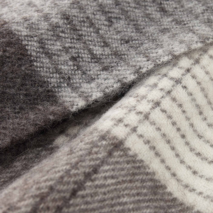 Decke Salos, Grau, 50% Alpakawolle & 50% Lammwolle | URBANARA Alpakadecken