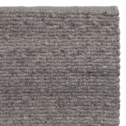 Teppich Sihora Grau-Melange, 60% Wolle & 40% Baumwolle