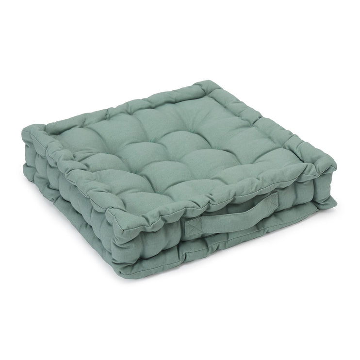 Bodenkissen Silna Helles Grüngrau, 100% Baumwolle & 100% Polyester