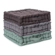 Bodenkissen Silna Helles Grüngrau, 100% Baumwolle & 100% Polyester | URBANARA Hocker & Poufs
