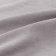 Kissenbezug Soure, Dunkelgrau & Naturweiß, 100% Baumwolle | URBANARA Satin-Bettwäsche