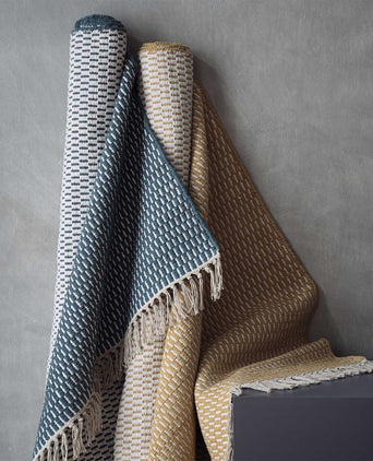 Upani runner, mustard & natural, 100% cotton