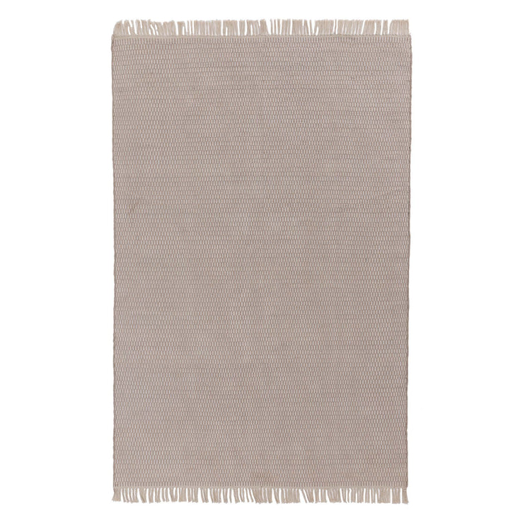 Baumwollteppich Upani Sandstein-Melange & Naturweiß, 100% Baumwolle | URBANARA Baumwollteppiche