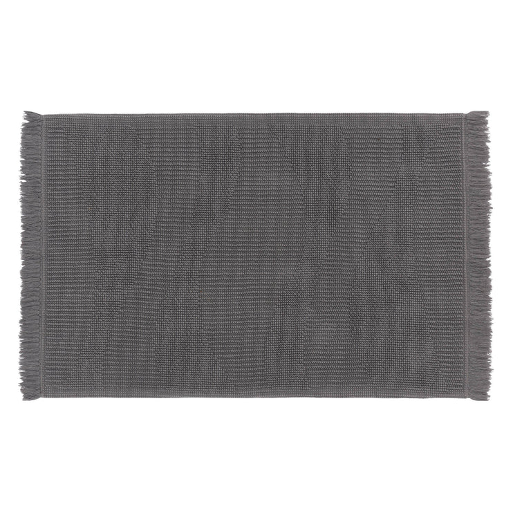 Badematte Vales Blaugrau, 100% Bio-Baumwolle