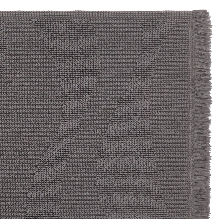 Badematte Vales, Blaugrau, 100% Bio-Baumwolle | Hochwertige Wohnaccessoires