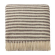 Wolldecke Visby Braun & Creme, 100% Schurwolle