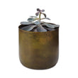 Blumentopf Zaroli Messing & Senfgelb, 100% Metall | Hochwertige Wohnaccessoires