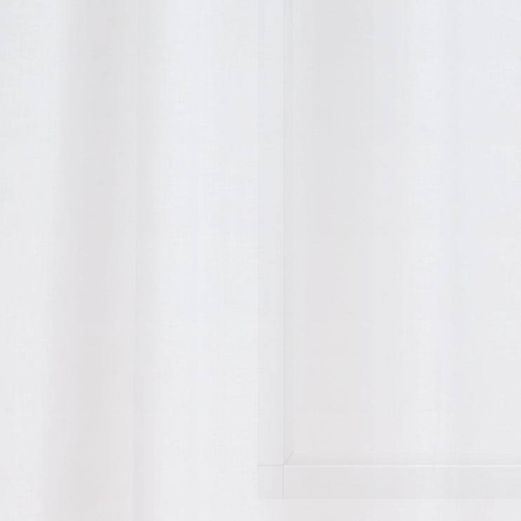 Vorhang Set Zelva Weiß, 100% Leinen | Hochwertige Wohnaccessoires