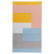 Strandtuch Vigo, Gelb & Rosa & Eisblau, 100% Baumwolle